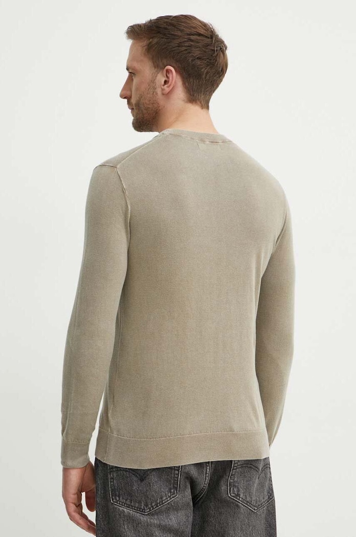 Odzież Guess sweter z domieszką jedwabiu CHESLEY M4GR06.Z3DN1 zielony