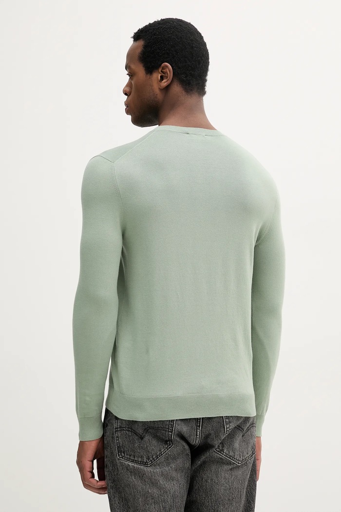 Îmbrăcăminte Sisley pulover bărbați cu bumbac 10F2S1C78 verde