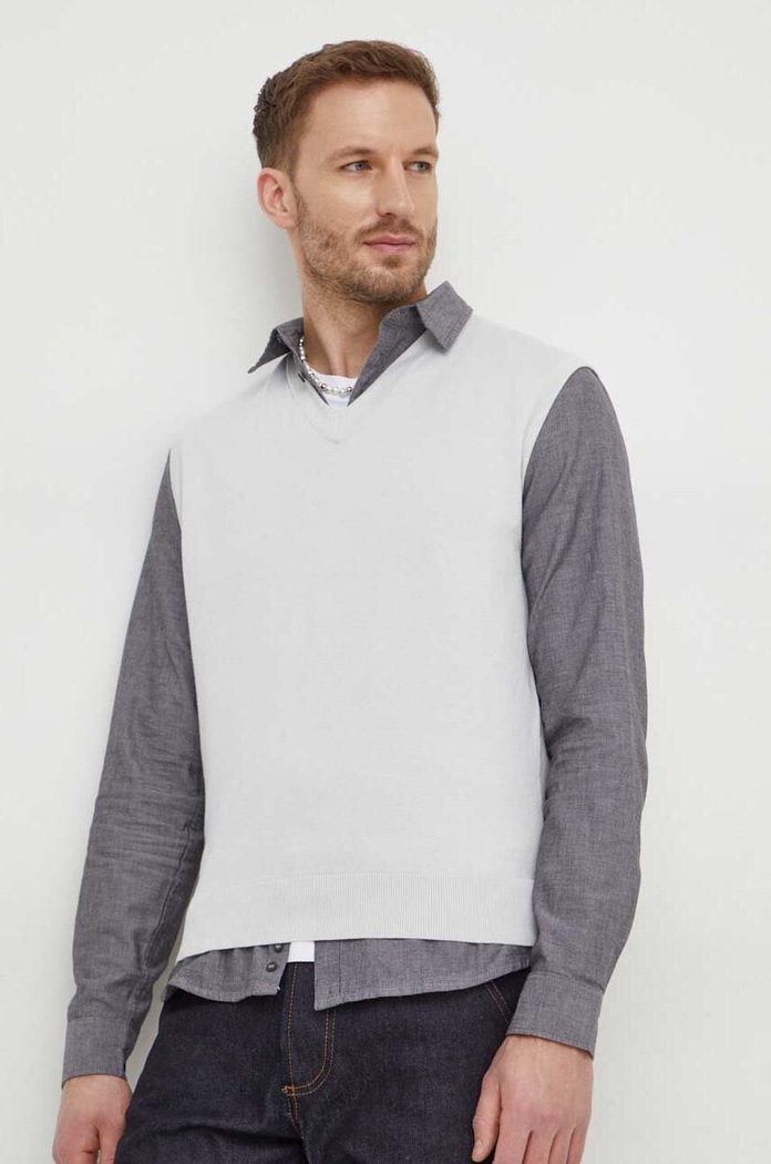 Sisley Pulover 10F2S400H gri SS24
