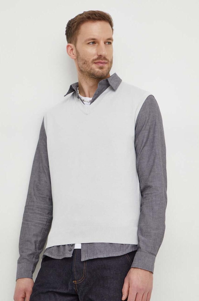 Sisley Pulover 10F2S400H gri SS24