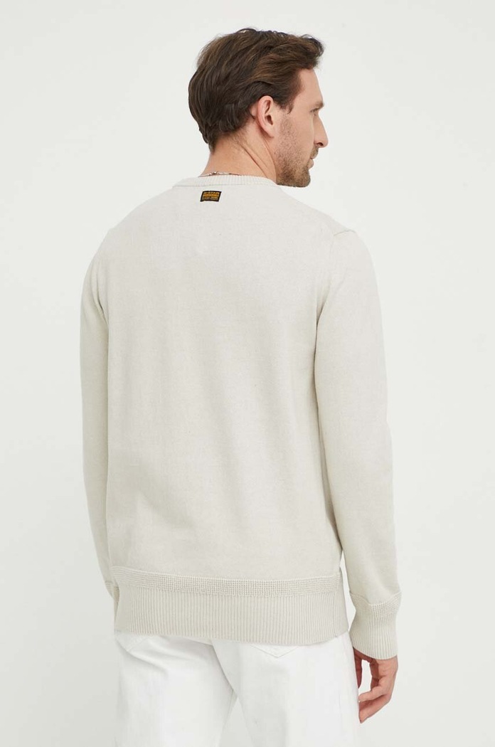 Odzież G-Star sweter z domieszką wełny D21931.D563 beżowy