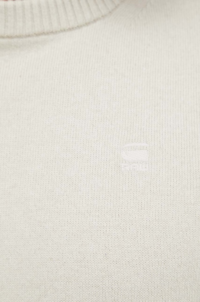 G-Star sweter z domieszką wełny beżowy D21931.D563