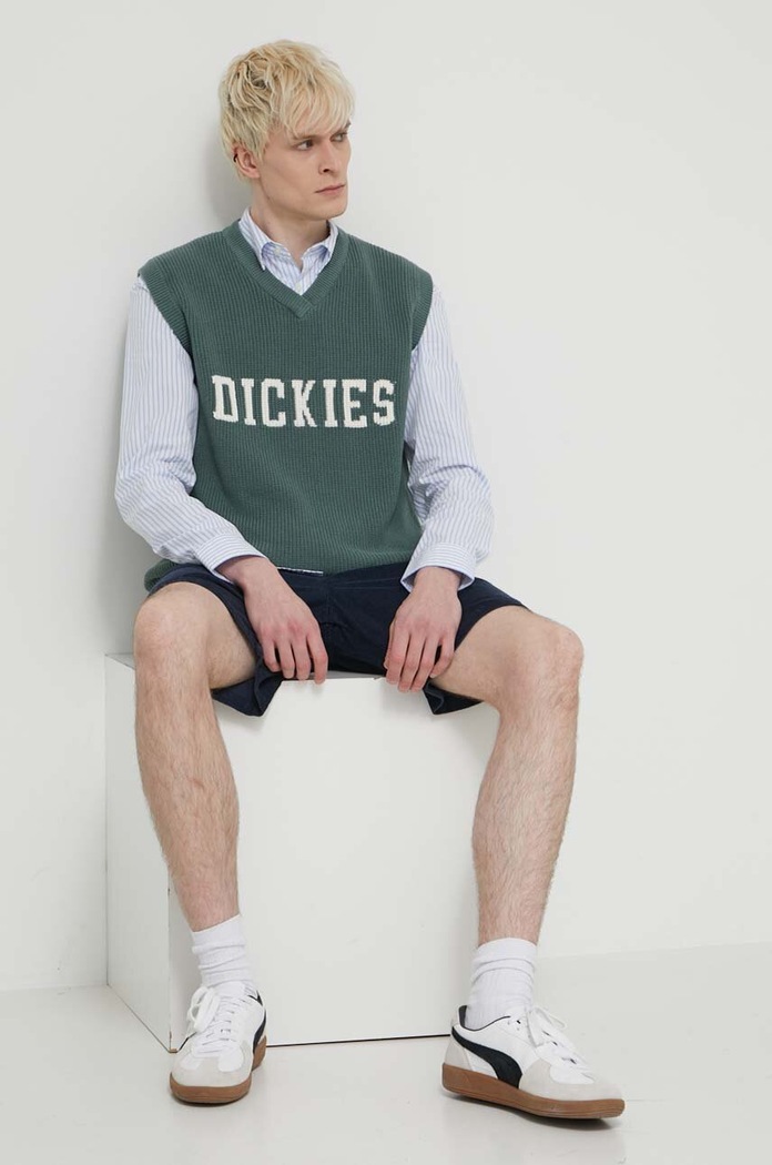 Dickies kamizelka bawełniana MELVERN VEST DK0A4YYP zielony SS24