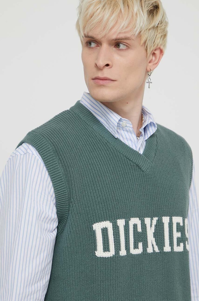 Dickies kamizelka bawełniana MELVERN VEST zielony DK0A4YYP