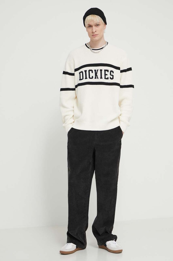 Dickies sweter bawełniany MELVERN DK0A4YMC beżowy SS24