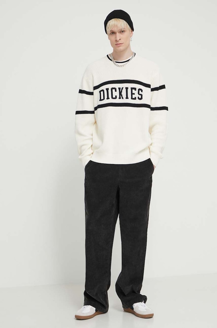 Dickies sweter bawełniany MELVERN DK0A4YMC beżowy SS24