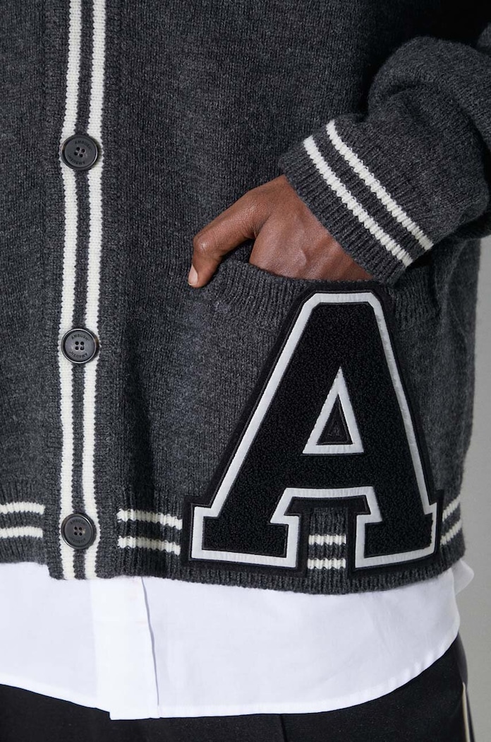 Vlnený kardigán AMBUSH A Patch Knit Cardigan BMHB003S24KNI0010710