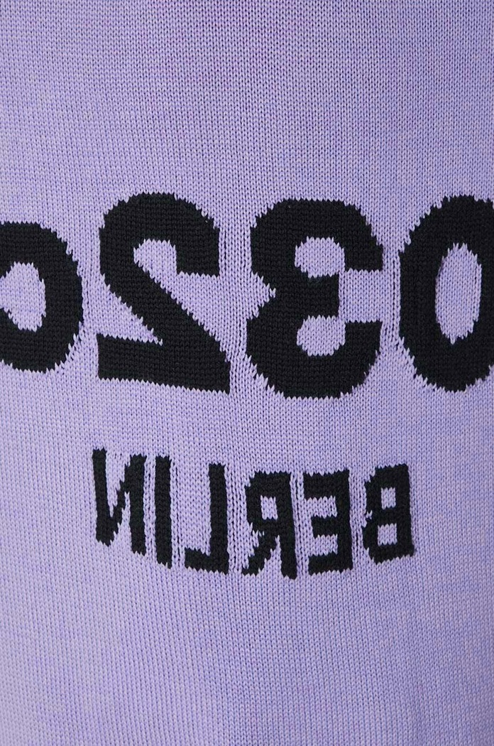 Вовняний светр 032C Selfie Sweater SS24.K.1011 фіолетовий