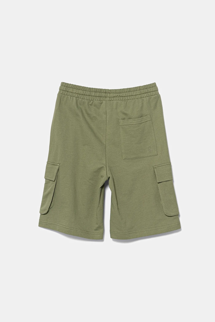 United Colors of Benetton szorty bawełniane 39DJC902N.G.Seasonal zielony SS25
