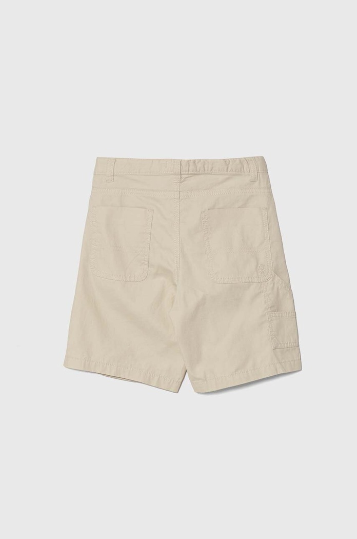United Colors of Benetton Szorty bawełniane dziecięce 4LN6C902U.G.Seasonal beżowy SS24
