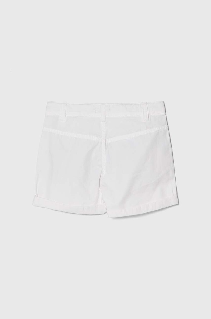 United Colors of Benetton szorty bawełniane dziecięce 4LN6G901Y.P.Seasonal biały SS24