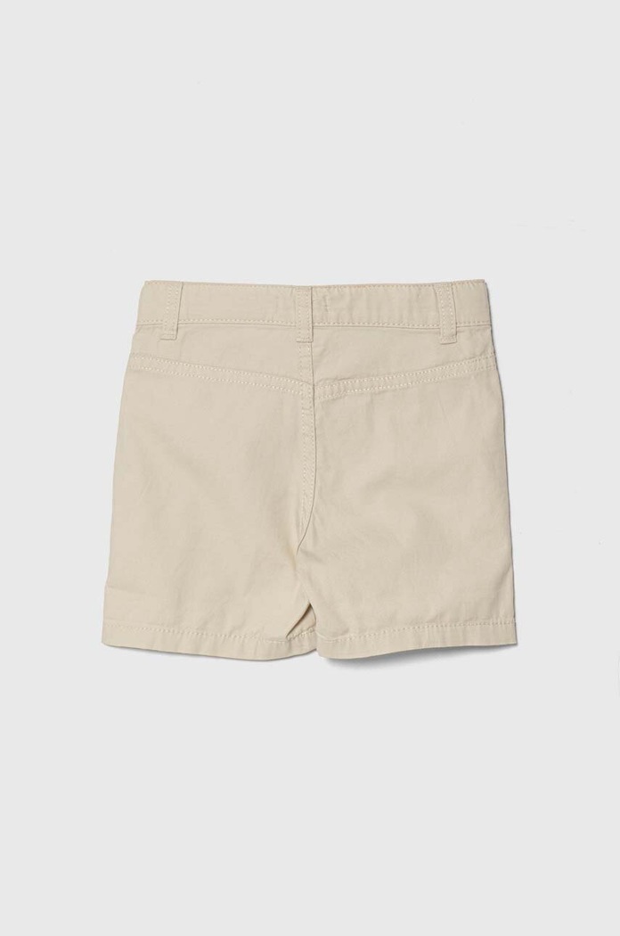 United Colors of Benetton szorty bawełniane dziecięce 4LN6G901Y.P.Seasonal beżowy SS24