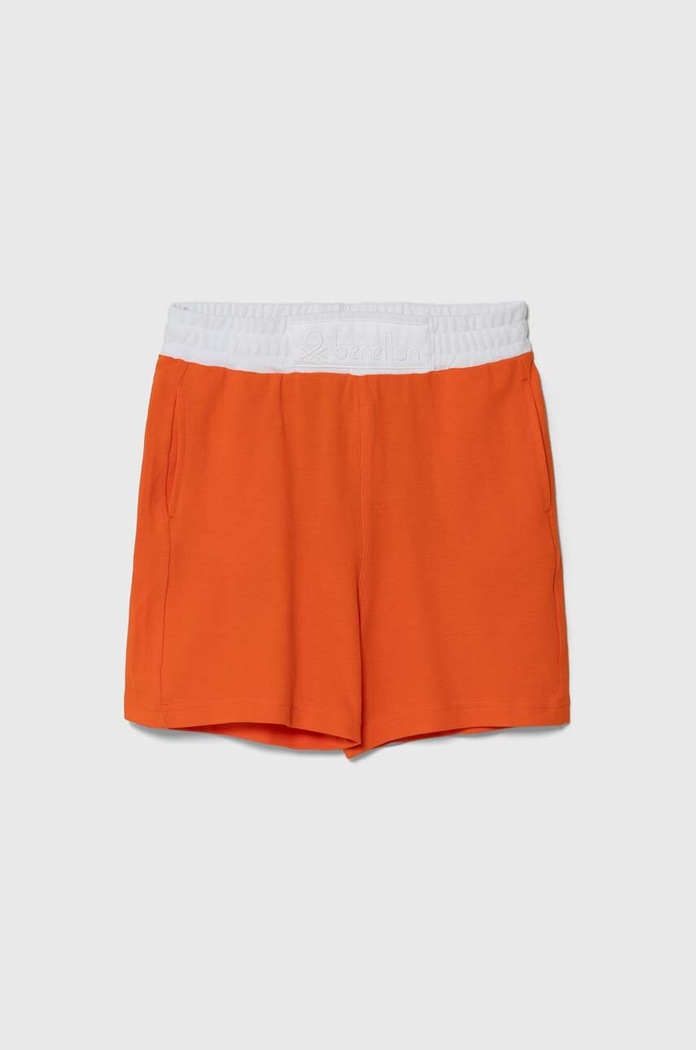 United Colors of Benetton szorty bawełniane dziecięce bawełna pomarańczowy 3088C902S.G.Seasonal