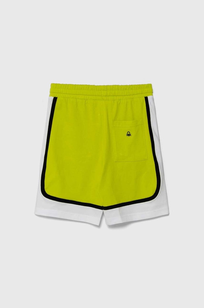 United Colors of Benetton szorty bawełniane dziecięce 3MI5C902R.G.Seasonal zielony SS24