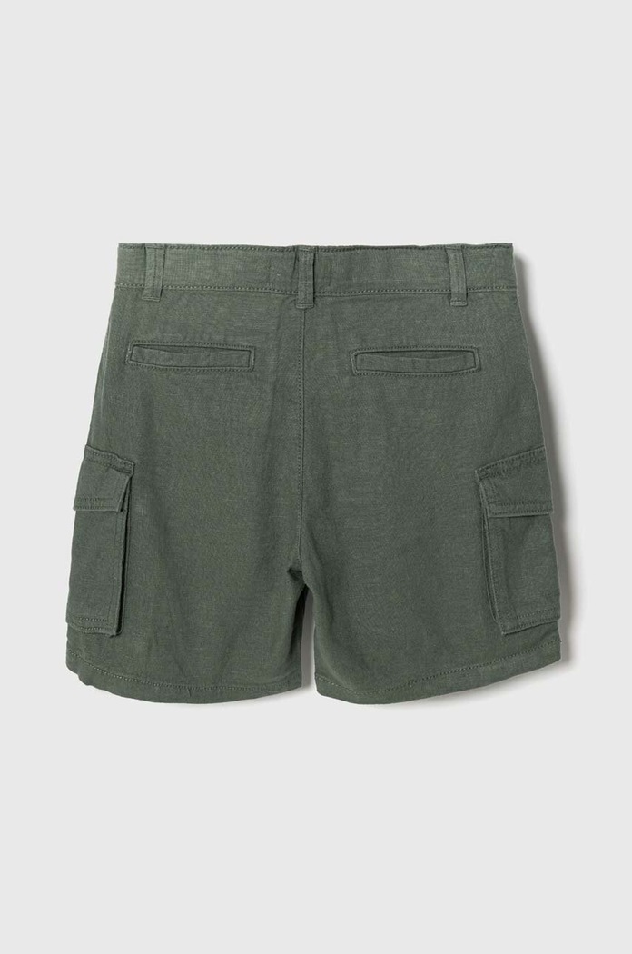 CHLAPEC Dětské plátěné šortky United Colors of Benetton 424RG9024.P.Seasonal zelená