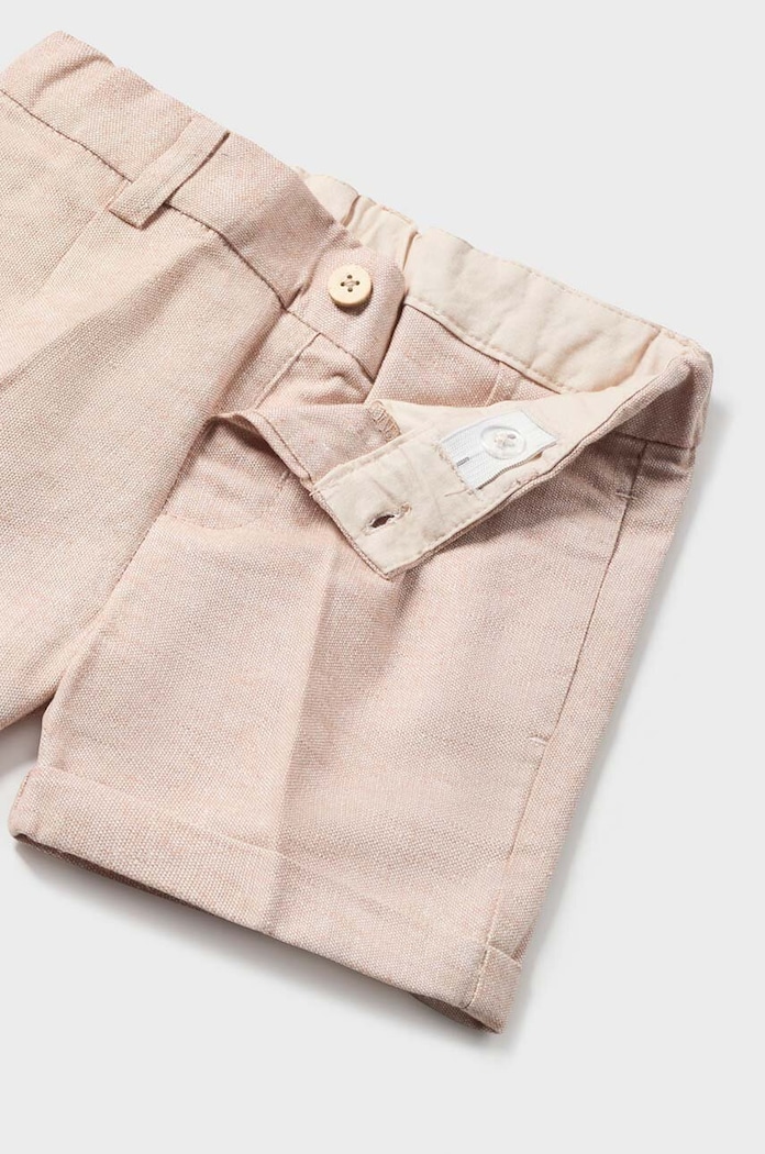 Chłopiec Mayoral szorty z domieszką lnu niemowlęce 1237.3B.Baby.PPYH szary