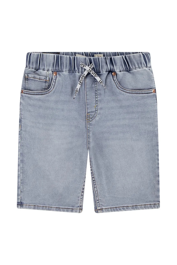 Levi's szorty jeansowe dziecięce z elastanem niebieski 8ED613