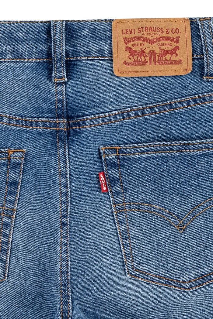 Dětské riflové kraťasy Levi's 8EE452 modrá