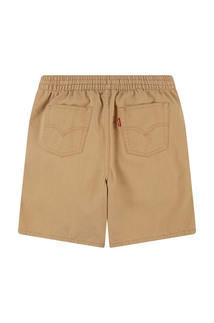 Dětské bavlněné šortky Levi's 8EH006 béžová SS24
