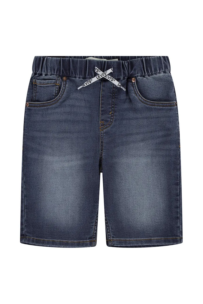 Levi's szorty jeansowe dziecięce LVB SKINNY DOBBY SHORT granatowy 9ED613