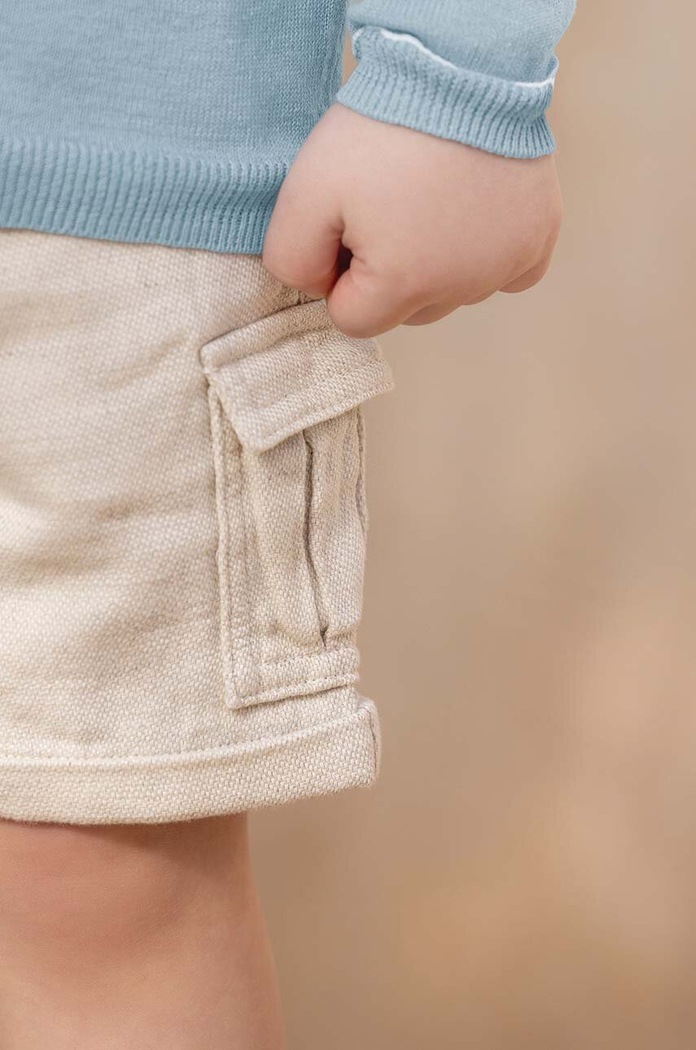 Tartine et Chocolat pantaloni scurți din amestec de in pentru copii TY26051.104