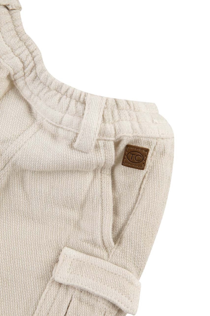 Tartine et Chocolat pantaloni scurți din amestec de in pentru copii bej TY26051.104