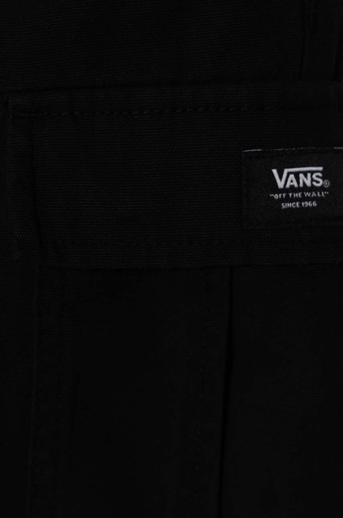 Fiú Vans gyerek pamut rövidnadrág RANGE ELASTIC WAIST CARGO SHORT VN000GBZBLK fekete