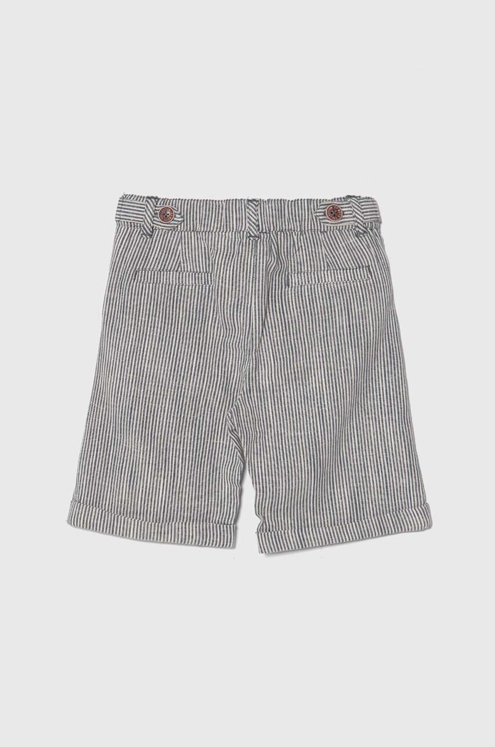 zippy szorty z domieszką lnu dziecięce 3106080602 niebieski SS24