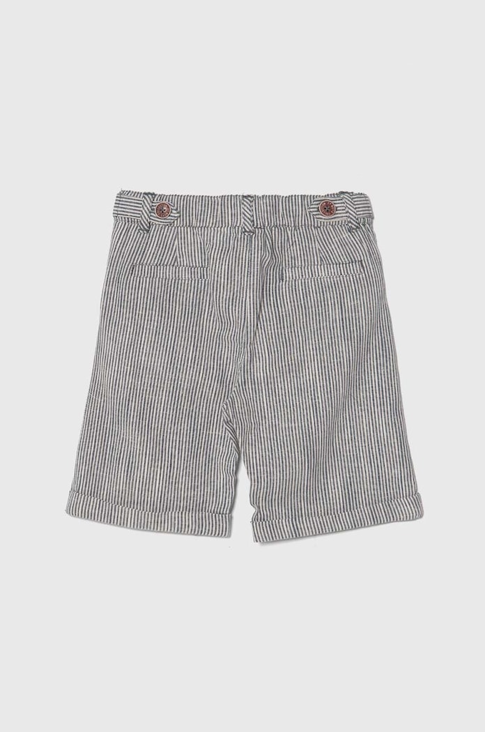 zippy szorty z domieszką lnu dziecięce 3106080602 niebieski SS24