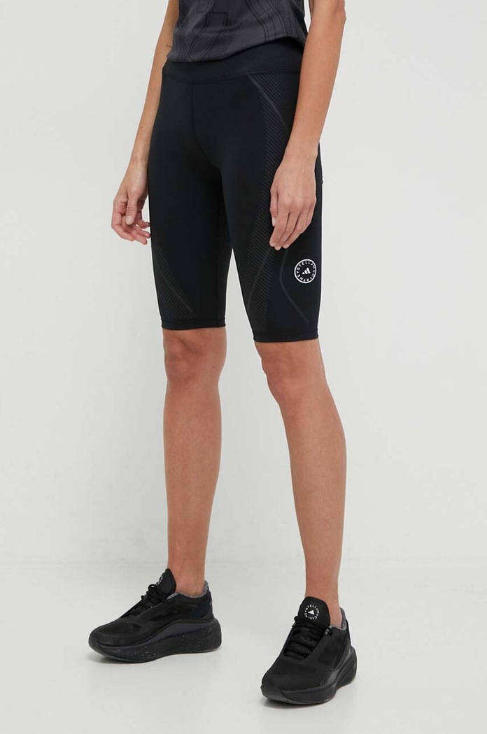 adidas by Stella McCartney szorty do biegania Truepace z elastanem czarny IT3325