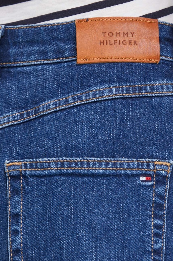 Džínové šortky Tommy Hilfiger WW0WW41320 námořnická modř