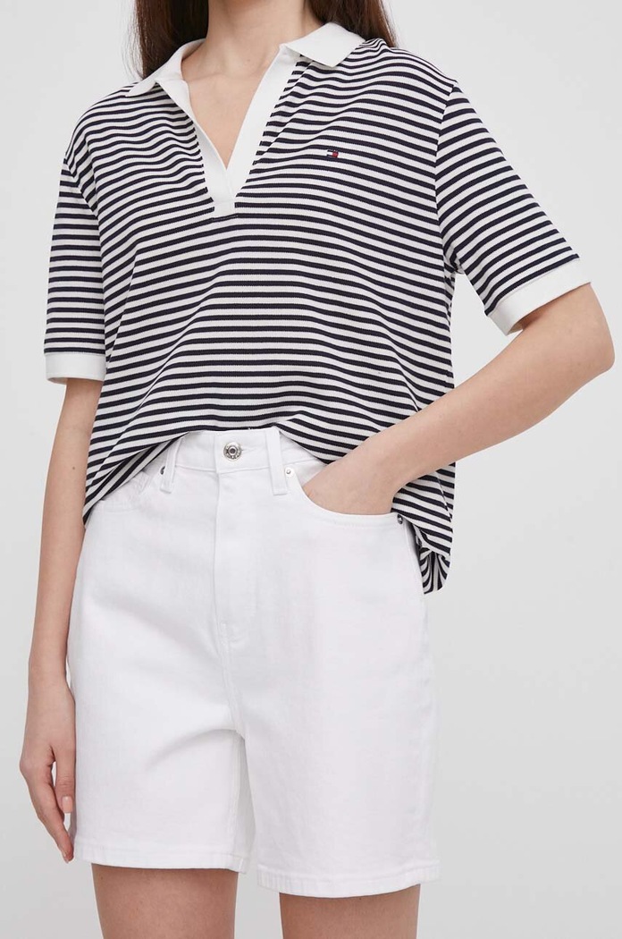 Tommy Hilfiger szorty jeansowe pozostałe biały WW0WW41321