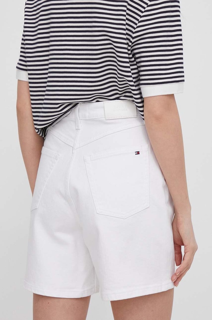 Odzież Tommy Hilfiger szorty jeansowe WW0WW41321 biały