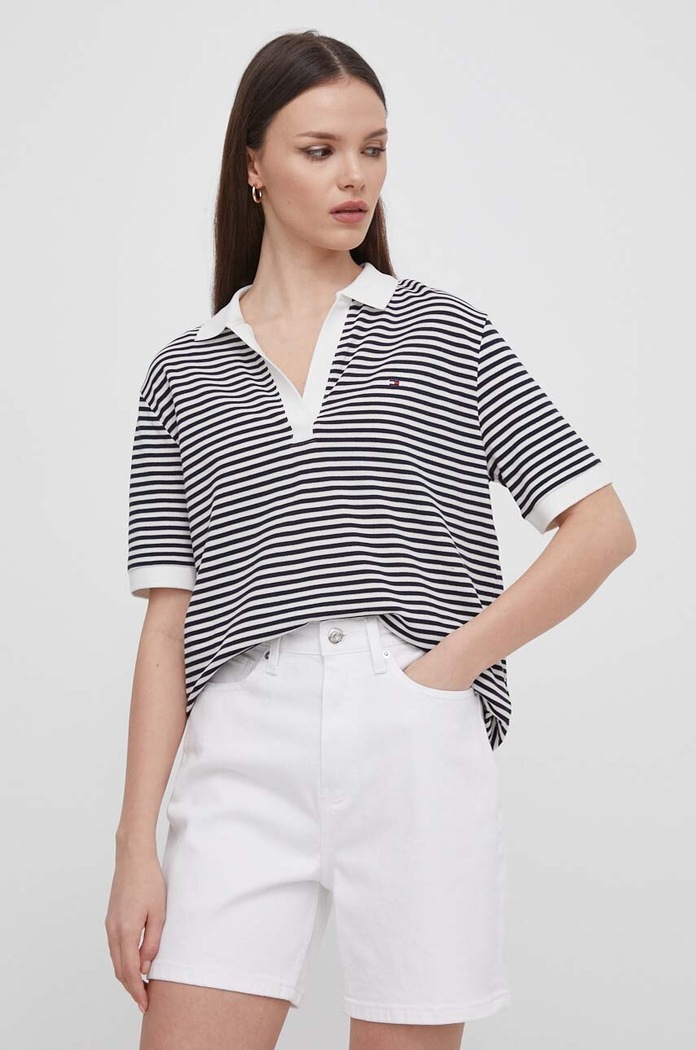 Tommy Hilfiger szorty jeansowe biały WW0WW41321