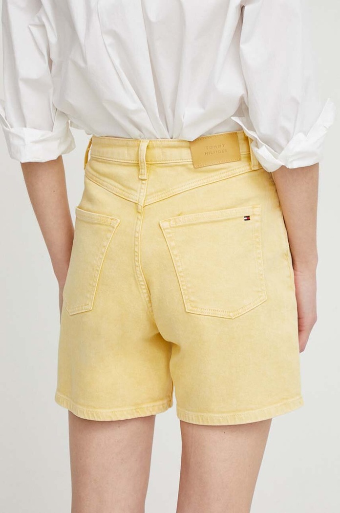 Odzież Tommy Hilfiger szorty jeansowe WW0WW41322 żółty