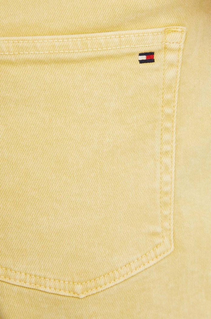 Tommy Hilfiger szorty jeansowe żółty WW0WW41322