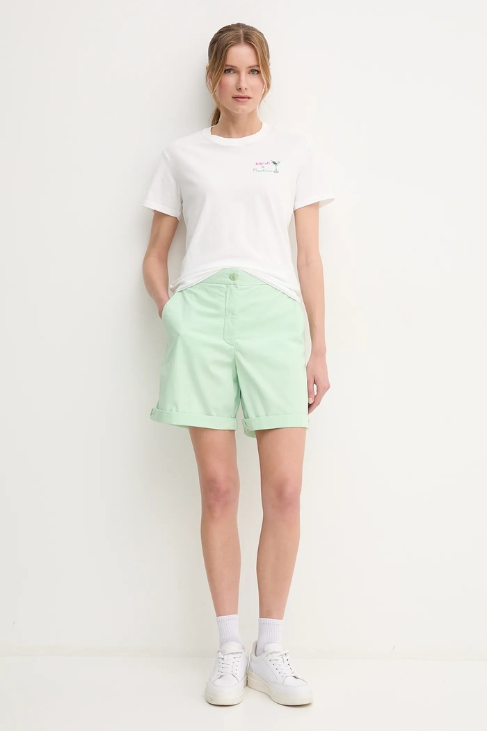 Kraťasy Tommy Hilfiger WW0WW42457 zelená SS25