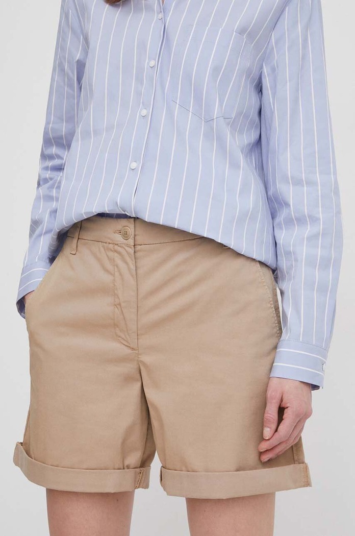 Tommy Hilfiger szorty z elastanem beżowy WW0WW42457