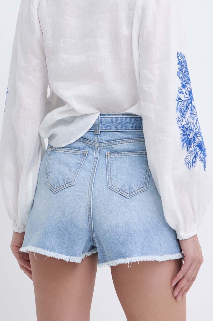 Odzież Twinset szorty jeansowe 241TT2392 niebieski