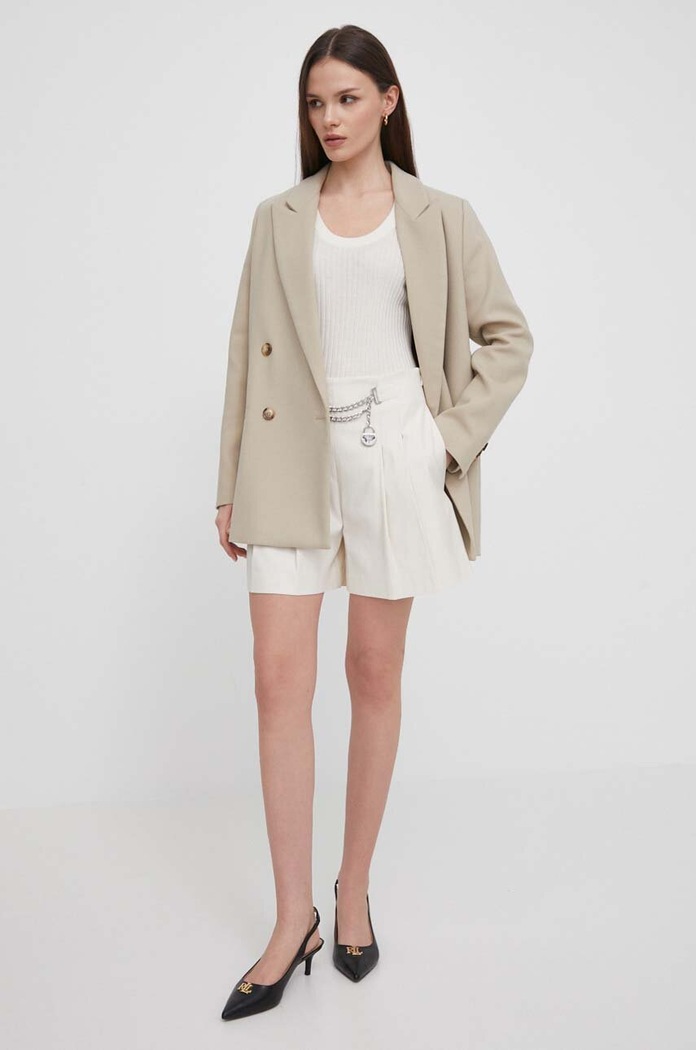 Къс панталон Lauren Ralph 200932961 бежов SS24