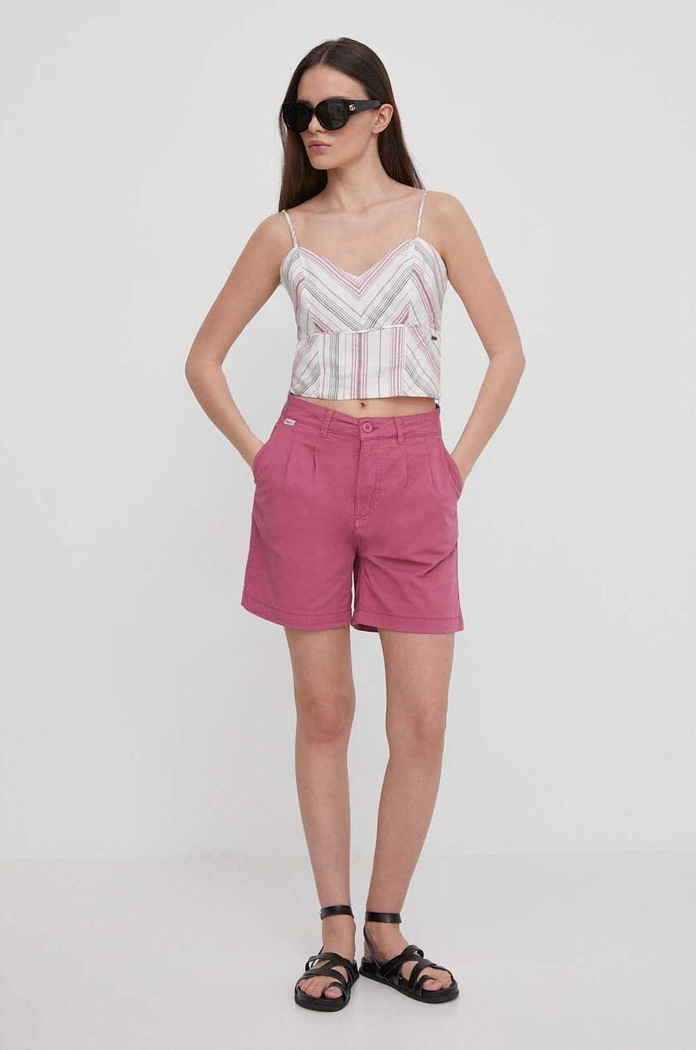 Kraťasy Pepe Jeans VANIA PL801094 růžová SS24