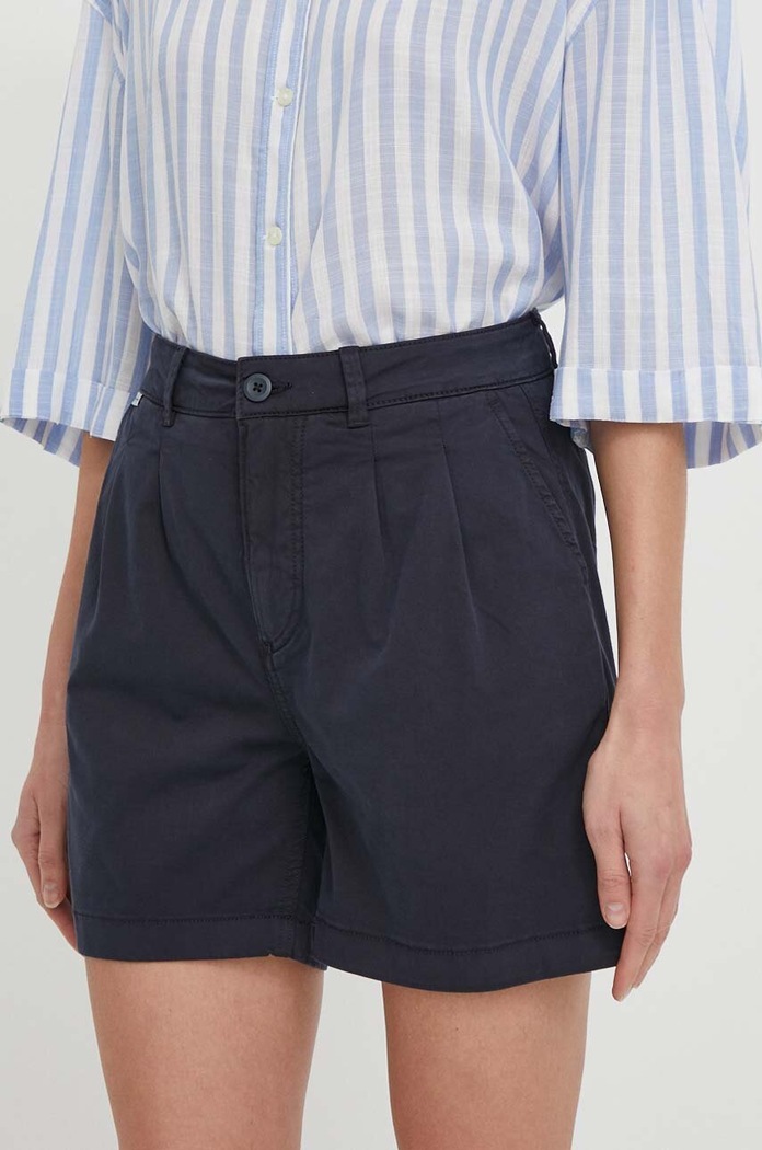 Pepe Jeans rövidnadrág sima sötétkék PL801094