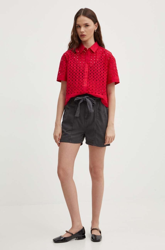 Къс панталон Pepe Jeans VALLE PL801097 сив SS24