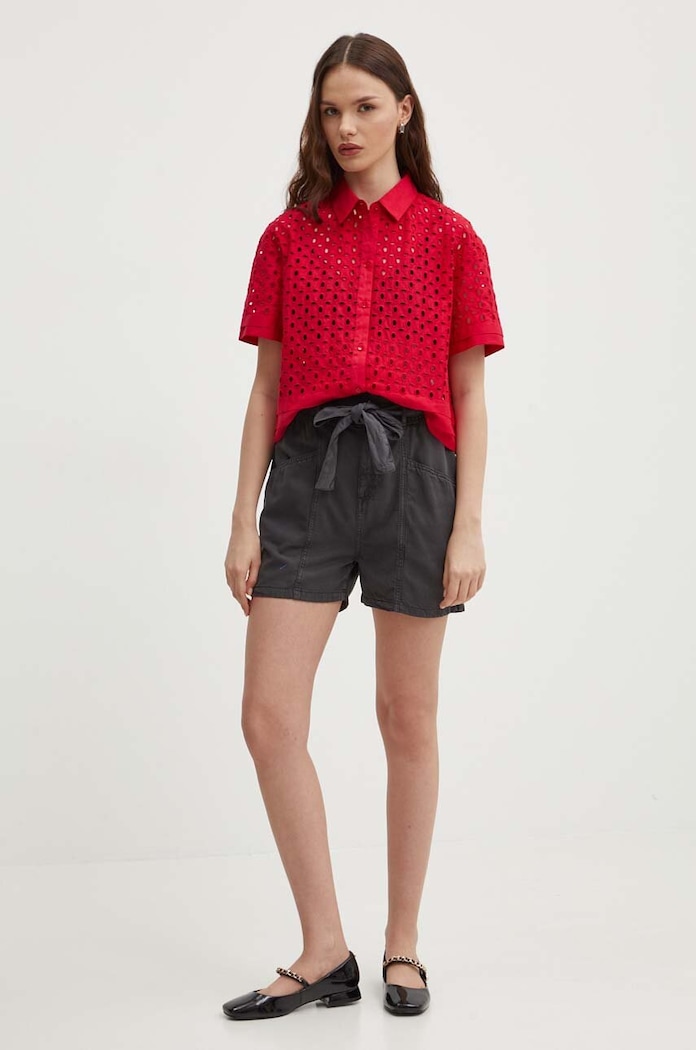 Къс панталон Pepe Jeans VALLE PL801097 сив SS24