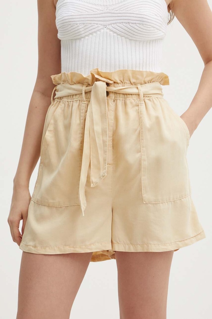 Pepe Jeans rövidnadrág ESTRELLA sima bézs PL801102