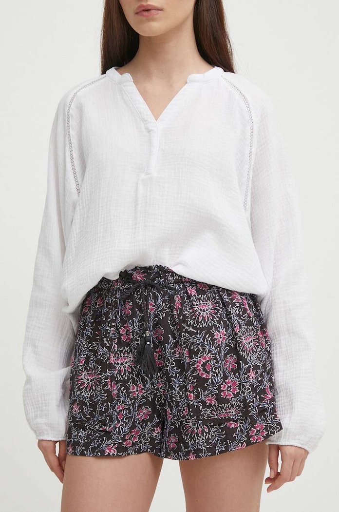 Pepe Jeans szorty PATTY tkanina czarny PL801103
