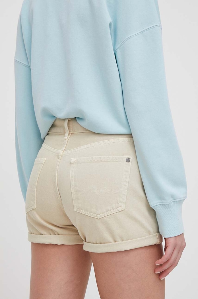 Odjeća Traper kratke hlače Pepe Jeans STRAIGHT SHORT HW PL801108YH1 bež