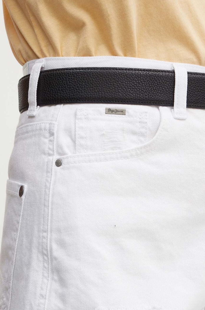 Τζιν σορτς Pepe Jeans A-LINE SHORT UHW A-LINE SHORT UHW λευκό PL801112TC1