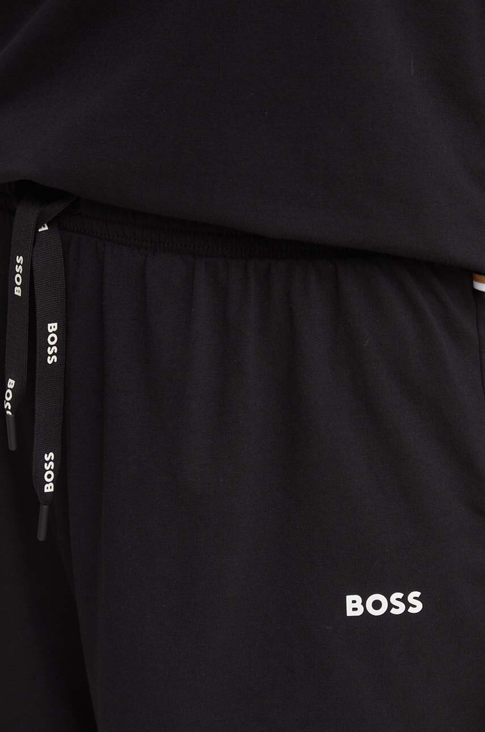 BOSS teplákové šortky dámske bavlnené s elastanom CI_Shorts CW 50515606 čierna