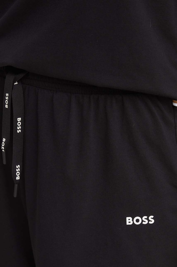 BOSS teplákové šortky dámske bavlnené s elastanom CI_Shorts CW 50515606 čierna
